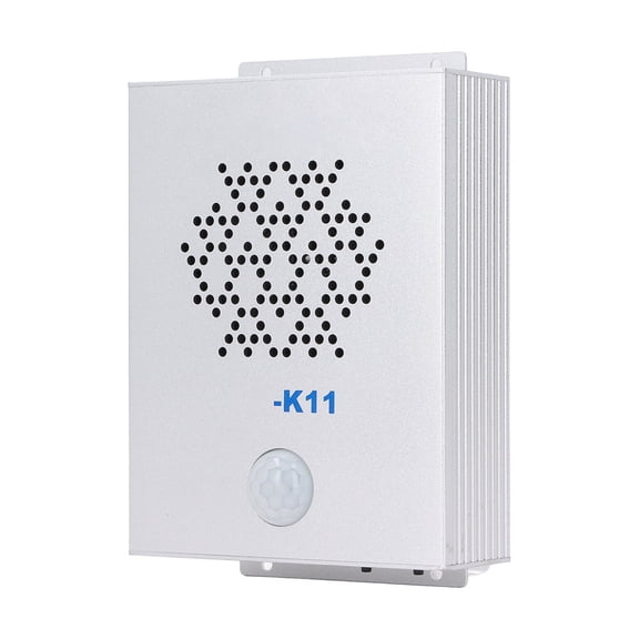 Xirurus Motion Activated Sound Speaker Infrared Voice Player Metal Shell Voice Prompt DC 12V 100dB for Shop Home Car