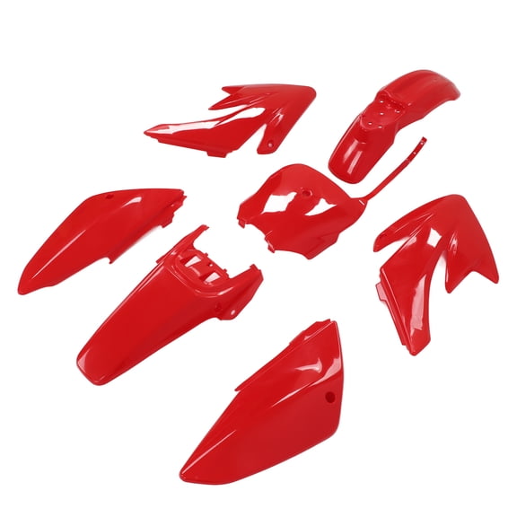 Xirurus Motorcycle Fairing Kit Mudguard Body Plastics Replacement for Honda CRF 70 CRF70A Red