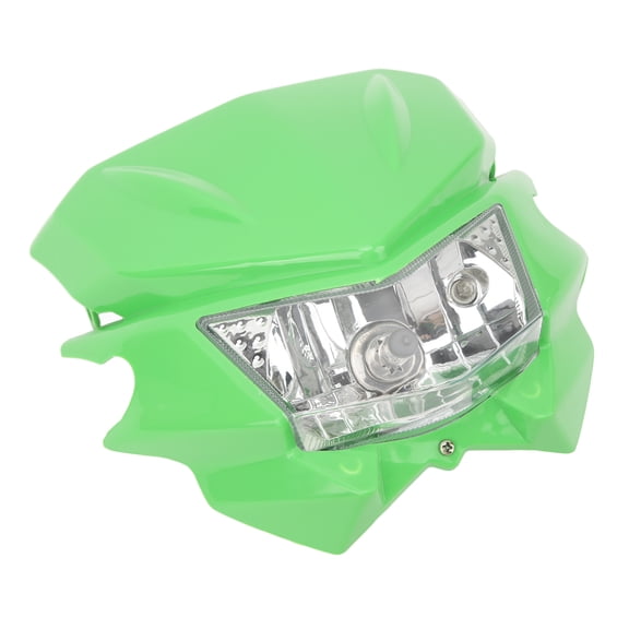Xirurus Motorcycle Front Headlight H4 Interface LED Waterproof DRL Headlamp for KLX 110 125 150 250 450R CRF WRF DC12V Street Legal Dirt Bike Light 11.4 in / 29 cm Green