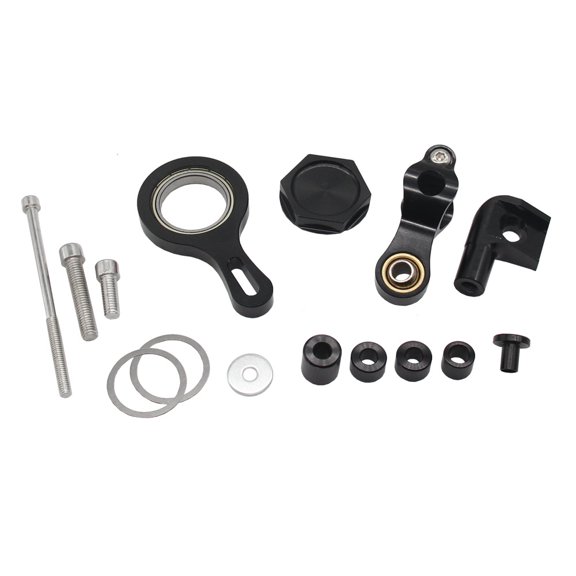 Xirurus Motorcycle Steering Stabilizer Damper Mounting Bracket Kit Replacement for Yamaha YZF R1 2002-2017 YZF R6 2006-2020 Modification Accessories Black