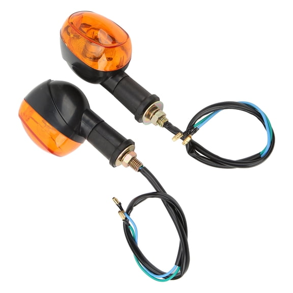 Xirurus Motorcycle Turn Signal Light 1 Pair Indicator Flasher Lamp Replacement for Honda Z50 Z50A Z50J Z50R Bike Models Standard M10 Thread Fitment Waterproof Blinker Lights Upgraded Visibility