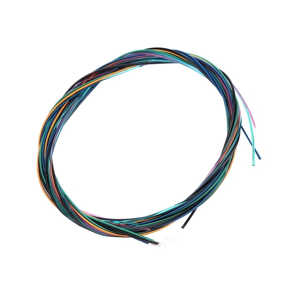Xirurus Multi-Colored Nylon and Copper Alloy Classical Acoustic Guitar Strings Set, 6 Pieces Replacement Pack, Full Tone High Glossiness, 4.33 inches / 11 cm Length