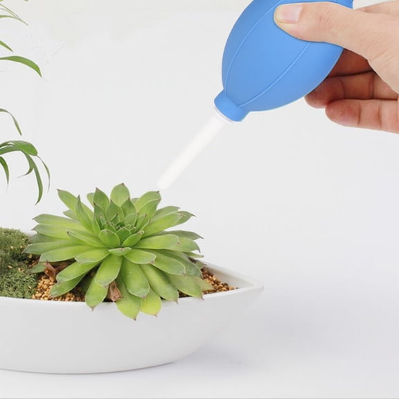 Xirurus Multi functional Plant Dust Blower Camera Dust Cleaner Gardening Tool (Blue) - Durable TPE Cleaning Squeeze Ball for Succulents Potted Plants and Electronics 5.8 inches / 14.7 cm