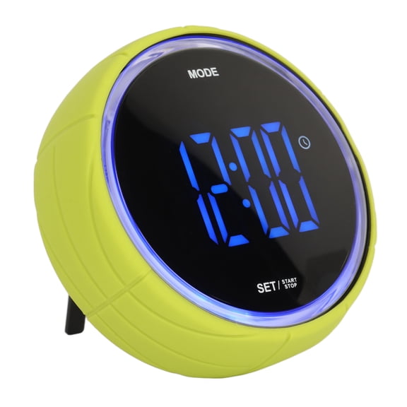 Xirurus Multifunctional Kitchen Baking Timer With Cool Ambient Light 1000mAh Rechargeable Student LED Large Screen Time Management Tool Magnetic Backing Included For Home Use Green