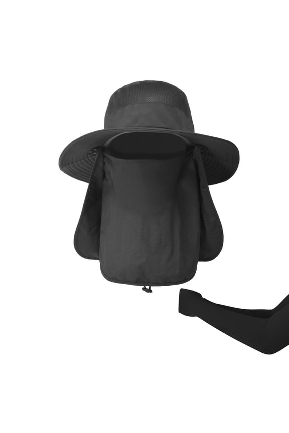 Multifunctional Outdoor Sun Hat with Detachable Neck Cover, UPF 50+ Protection, Lightweight & Quick‑Dry for Fishing, Hiking & Camping