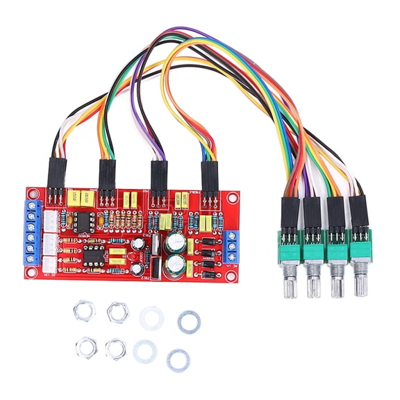 Xirurus NE5532 Preamplifier PCB Volume Control Board Power Amplifier Module Dual High Mid Low 3 Stage Treble Midrange Bass Tones Adjustment HIFI DIY Kit 3.94 inches / 10.00 cm