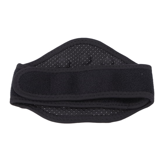 Xirurus Neck Wrap Breathable Fabric Warm Neck Brace Protector Soft Elastic with Hook and Loop Adjustable Cervical Collar Support Guard for Men and Women, Black, 20.87 x 5.12 inches