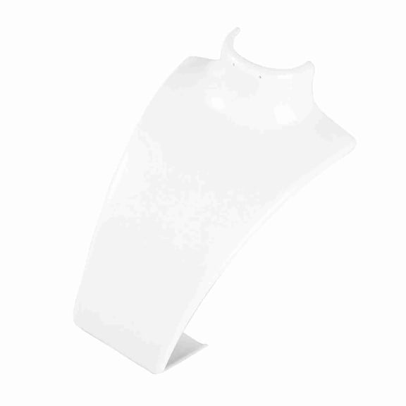 Xirurus Necklace Earring Holder Mannequin Head Bust Stand Model Shop Jewelry Display Rack White Acrylic Exquisite Organizer 5.4 x 8.5 inches / 13.8 x 21.5 cm