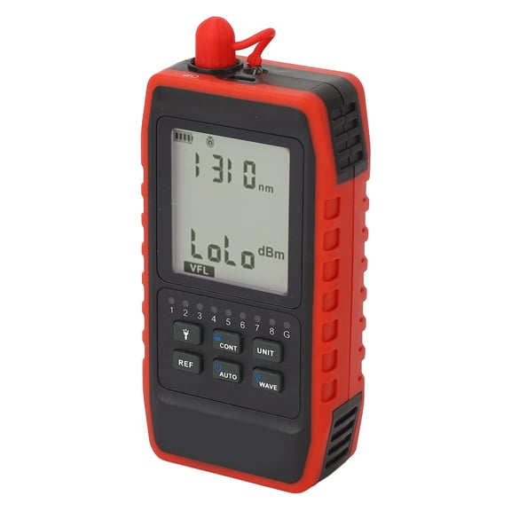 Xirurus Optical Power Meter Network Line Finder Wire Tracer Integrated Fiber Optic Cable Tester with LED Built-in 700mAh Battery NF-908 Dual Unit 10 inches / 25.4 cm