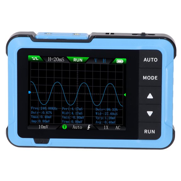 Xirurus Oscilloscope Signal Generator 2 in 1 Handheld Portable Digital DSO510 48MS/s High Sampling Rate 10M Bandwidth 2.8 inches / 7.1 cm Screen