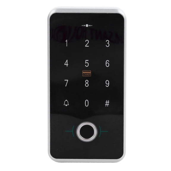 Xirurus Outdoor Fingerprint Password Access Control System, Electronic Keypad Door Lock Kit with NFC IC/ID Dual Frequency Reader, Strong Security Controller with 10 Keys for Home Office