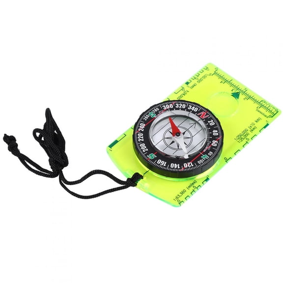 Xirurus Outdoor Portable Professional Compass Multifunctional Navigation Tool with Lanyard Magnifying Glass for Hiking Camping Backpacking Survival Field Trip Scouting (4.13 inches / 10.5 cm)