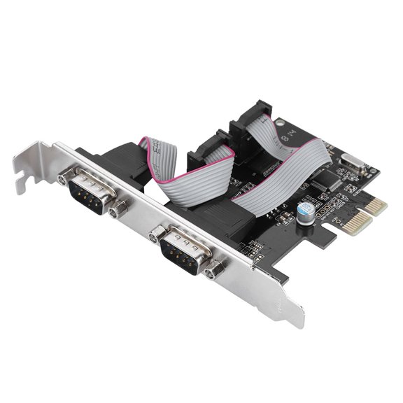 Xirurus PCI-E to RS232 2 Port Serial Port Converter PCI Express Controller Adapter Expansion Card