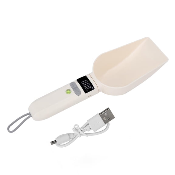 Xirurus Pet Food Scale, 3-in-1 Digital Weighing Spoon with Gram/Oz/ml Switch, Food Grade 800g/250ml for Precise Dog Cat Feeding & Kitchen Baking