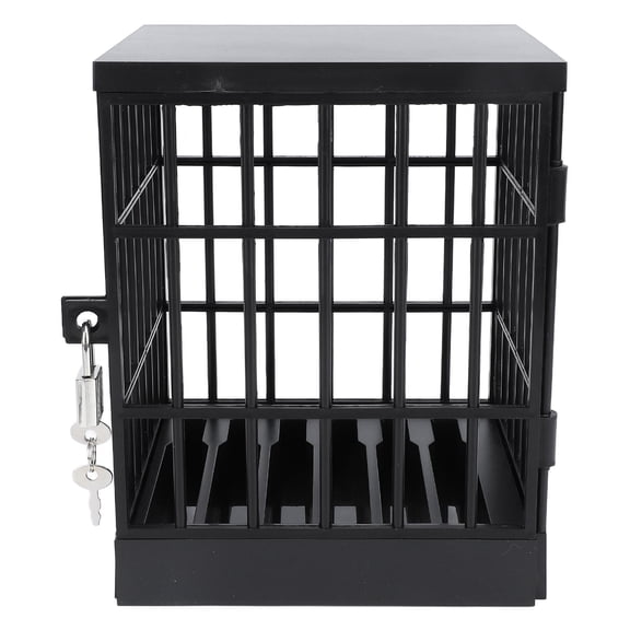 Xirurus Phone Lock Box & Cell Phone Jail, Portable Locking Container for Family Time, Focus, Classroom, Party, Holds 6 Phones with 2 Keys, Black