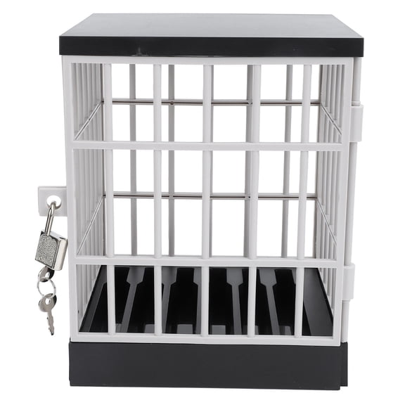 Xirurus Phone Lock Box & Cell Phone Jail, Portable Locking Container for Family Time, Focus, Classroom, Party, Holds 6 Phones with 2 Keys, White