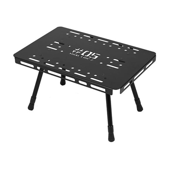 Xirurus Portable Folding Camping Table, Adjustable Aluminum Alloy Box Bottom Desk for Picnic and Backpacking, Medium