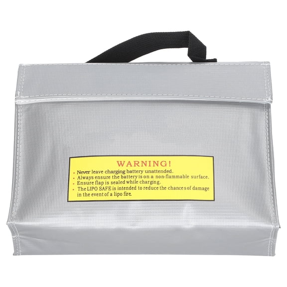 Xirurus Portable Lithium Battery Safe Bag ExplosionProof Fireproof Protective Pouch (9.5 in / 24.1 cm)