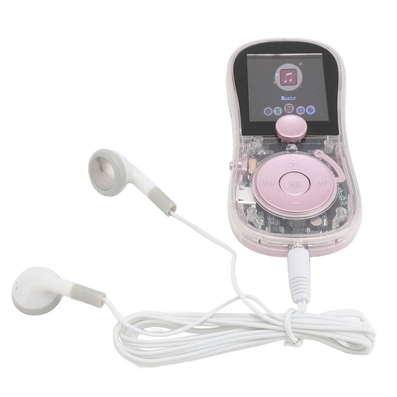 Xirurus Portable MP3 MP4 Music Player 1.77 Inch LCD Color Screen Digital Audio Player with Built-in Speaker Fingertip Gyroscope FM Radio Recorder Pink No Memory Card Included