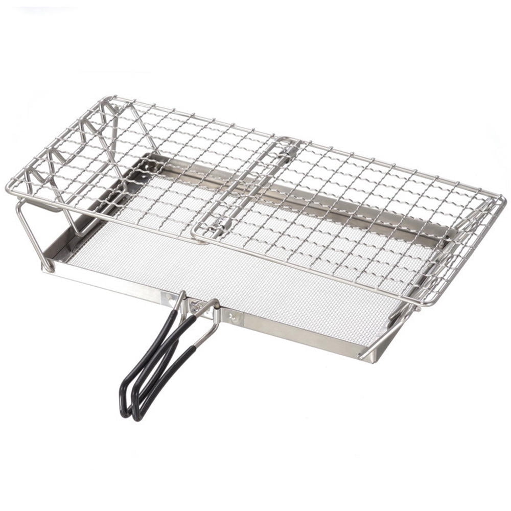Xirurus Portable Stainless Steel Camp Toaster – Fold‑Flat, Heat‑Resistant Bread Rack for Hiking, Picnics & Outdoor Cooking