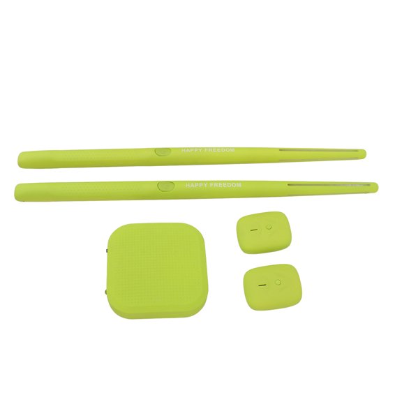 Xirurus Portable Virtual Drum Kit Virtual Reality Air Drum Set with Foot Pedals and Drumsticks, Electronic Musical Instrument for Beginners, Children and Adults, Built-in Battery, Green Color Variant