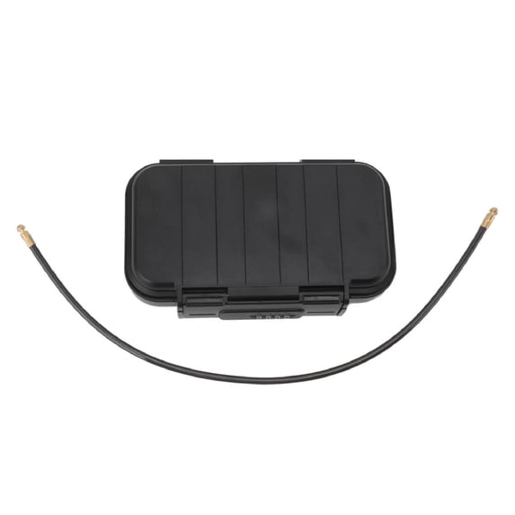 Xirurus Portable Waterproof Security Key Lock Box, 5.12"×10.24"×2.76", 7mm Steel Cable, Combination Lock, Rust‑Proof, Ideal for Outdoor & Travel