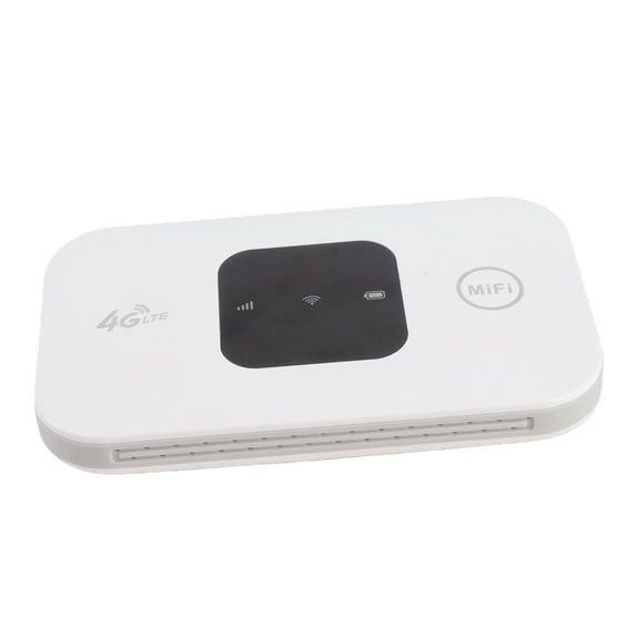 Xirurus Portable WiFi 4G LTE Mobile Hotspot Router, High Speed 300Mbps Wireless Network Device, Pocket Sized Support Up To 10 Users With 2100mAh Battery, White (4.33 inches / 11 cm)