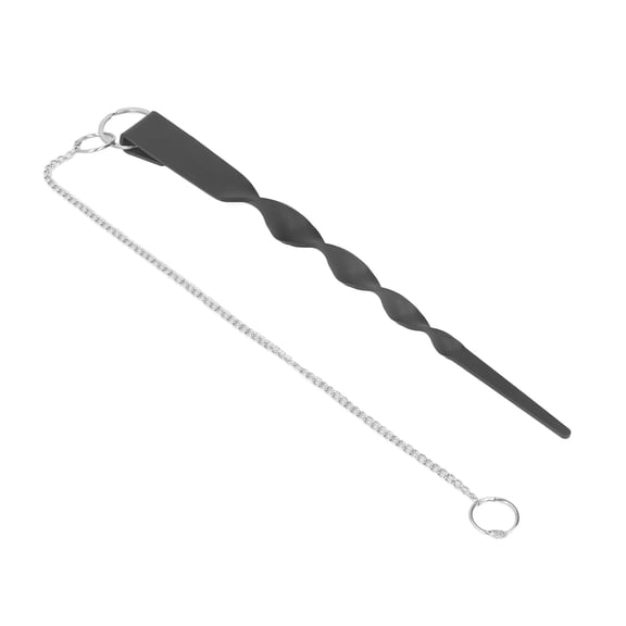 Xirurus Powder Coated Iron Rain Chain Anchoring Stake, Heavy Duty Rainwater Gutter Matt Finish Garden Localization Anchoring Locator System, Stainless Steel (40 inches / 101.6 cm)