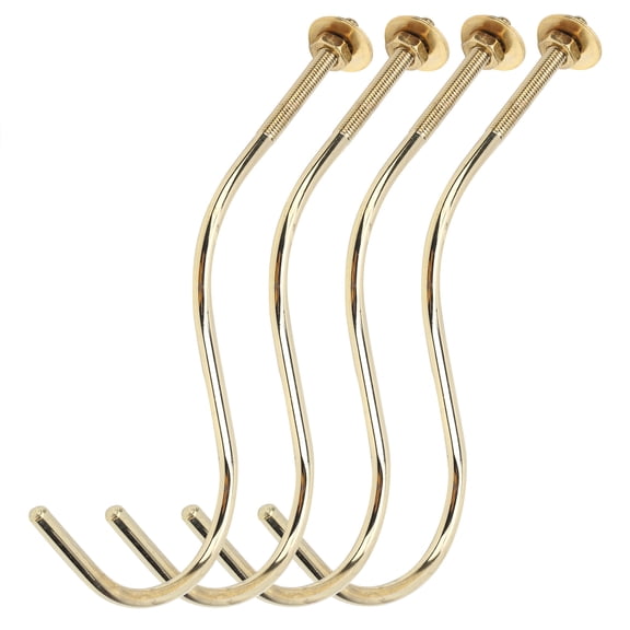 Xirurus Premium 2 Set 4 Pieces Copper Billiards Snooker Pool Table Edge Hook Cue Racks For Professional Game Room Entertainment And Home Billiards Supplies