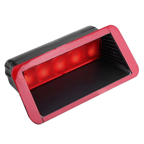 Xirurus Premium 5 LED 12V Universal Car High Mount Rear Third 3rd Brake Stop Tail Light Lamp Red Direct Replacement 7.3 inches / 185.4 mm x 3.2 inches / 81.3 mm