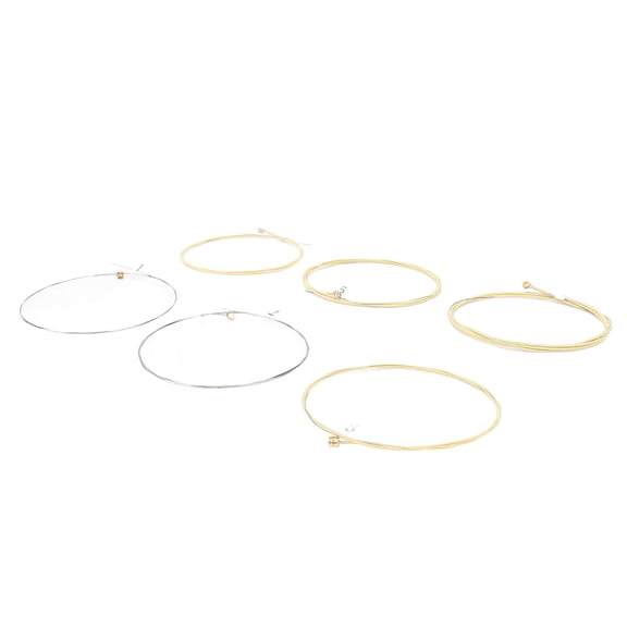 Xirurus Premium Acoustic Guitar Strings Set 6 Pcs Phosphor Bronze Coating Hexagonal Alloy Steel Core Balanced Tone Guitar String Replacement with Ball End Gold Color for Musicians 11x11x1 cm