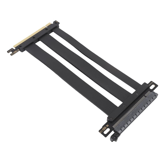 Xirurus Premium PCIE 4.0 X16 Riser Cable High Speed Flexible Extender Card Extension Port 180 Degree Adapter GPU Riser Cable for PC Gaming Setup, 19.69 inches / 50 cm Length, Durable Black