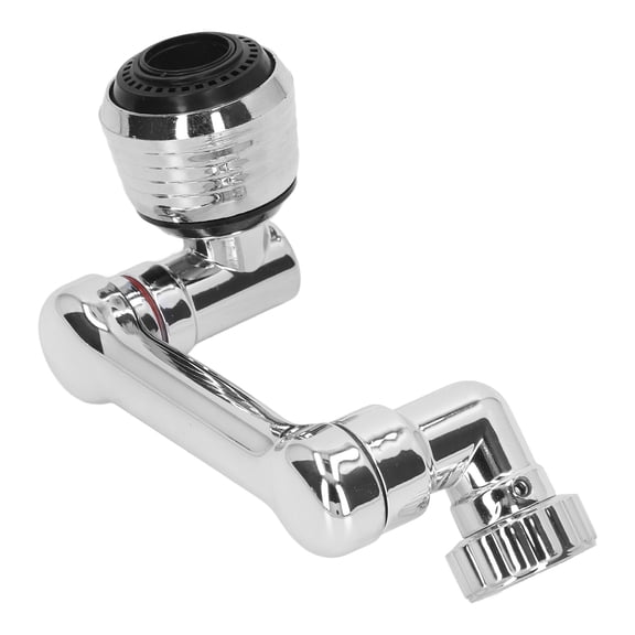 Xirurus Premium Universal Swivel Faucet Extender, 1080 Degree Rotating Sink Faucet Aerator, Bendable Robotic Arm Water Splash Filter Nozzle Extension for Kitchen Bath Balcony, 10 inches / 25.4 cm