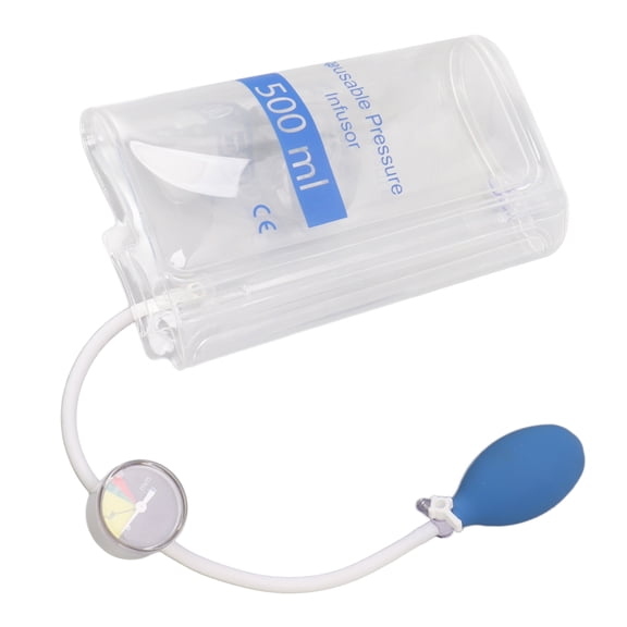 Xirurus Pressure Infusion Bag Professional Medical Leakage Proof IV Fluids Cuff for Patient Blood and Fluid Quick Infusion 5, Tear-Resistant Medical Emergency Pouch, 10.24 inches / 26 cm, White