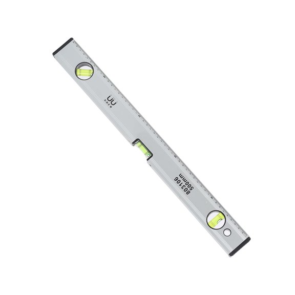 Xirurus Professional Heavy Duty Aluminum Alloy Magnetic Spirit Level Measuring Ruler for Precise Vertical Horizontal 45 Degree Angle Measurement Home Improvement Tool (19.7 in / 50 cm)