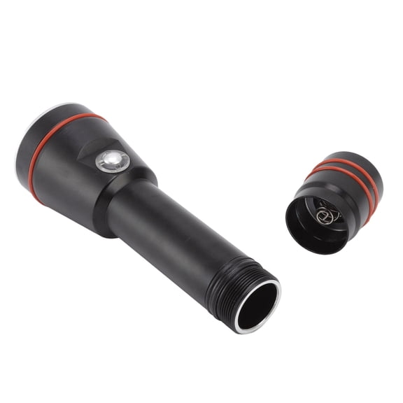 Xirurus Professional Underwater Flashlight 5000LM Lighting Diving Fill Light IPX8 Waterproof Dive Torch for Fishing Scuba Exploring 6.69 inches / 17 cm No Battery Included High Performance Device