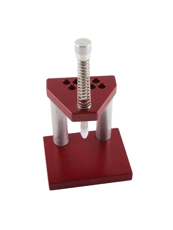 Professional Watch Hand Presser Setting Fitting Repair Tools Kit with 10 Plastic Heads for Watchmakers, Precise Needle Assembly (4.72 inches / 12 cm)