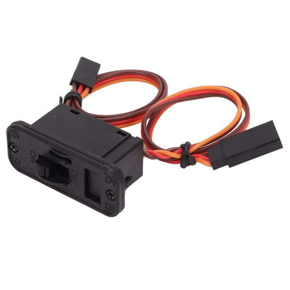 Xirurus RC Car High Current On Off Switch for JR Plug RC Model Airplane Replacement Accessory 3.94 inches / 10 cm Black