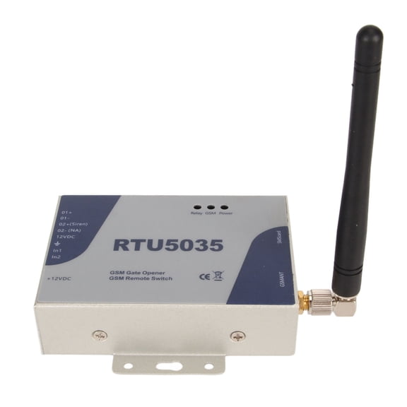 Xirurus RTU5035 Smart GSM Gate Opener & WiFi Remote Control Switch for Home Security, Mobile Phone Access Controller with Antenna and Wiring, Weather-Resistant Durable Metal (5.12 inches / 13.00 cm)
