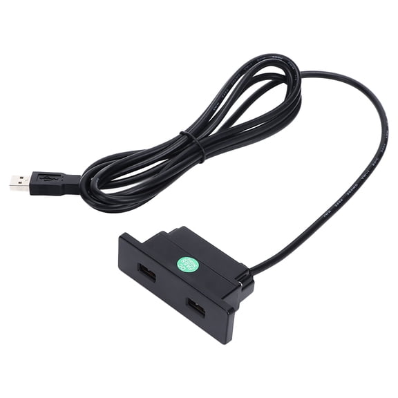 Xirurus Recessed USB Power Strip Outlet, 5V Dual Port Charging Station, Embedded Sofa Socket with 98 inches / 2.5 m Cord