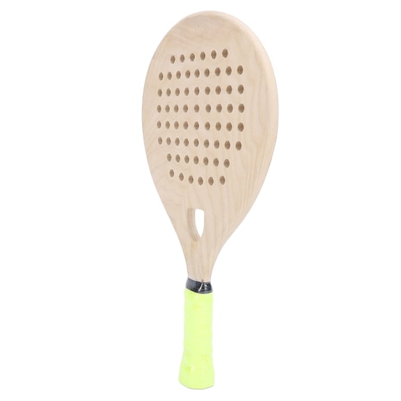 Xirurus Red Oak Wooden Beach Tennis Paddle Lightweight Anti-Slip Grip Racket for Outdoor Sports, Padel Racquet (16.22 inches / 41.2 cm)