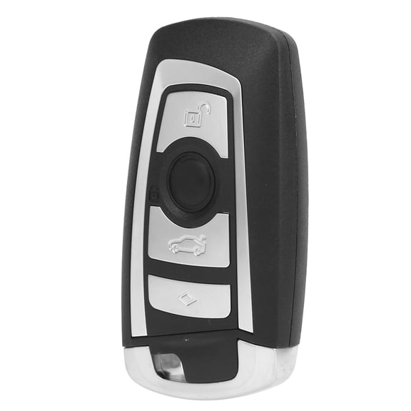 Xirurus Remote Car Key Shell Case 4 Button Silver Replacement Cover for BMW 5 Series 7 Series 550i 535i 528i X3