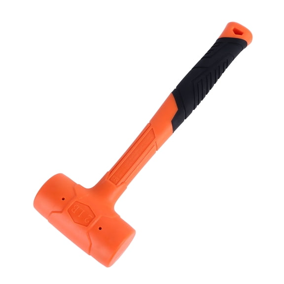 Xirurus Rubber Mallet Hammer Non Rebounding Hard Skin Portable Tool for Installation Knocking 2lb / 0.9kg