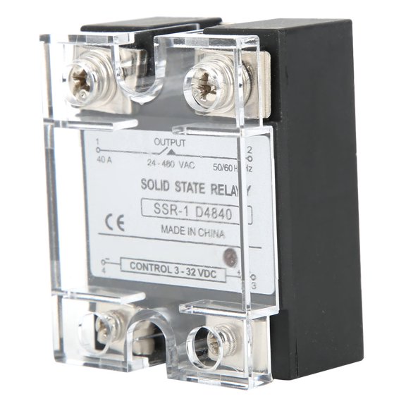 Xirurus SSR-40-DA Solid State Relay DC Controlled AC 40A 3-32VDC High Performance Electrical System Relay Module (6.00 x 4.00 x 3.00 Inches / 15.2 x 10.2 x 7.6 cm)