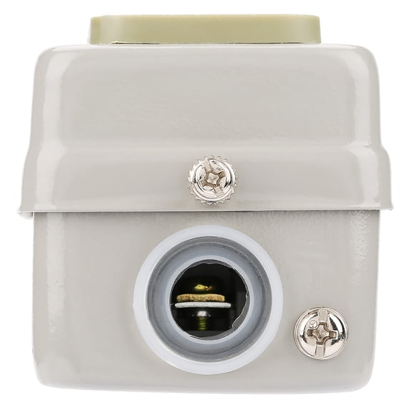 Xirurus Self Locking 3P On/Off Power Push Button Switch, AC 110V 220V 380V 15A Rating, Durable Plastic and Iron Construction, Screw Terminals Easy Wiring Model BS216B for Electrical Circuits