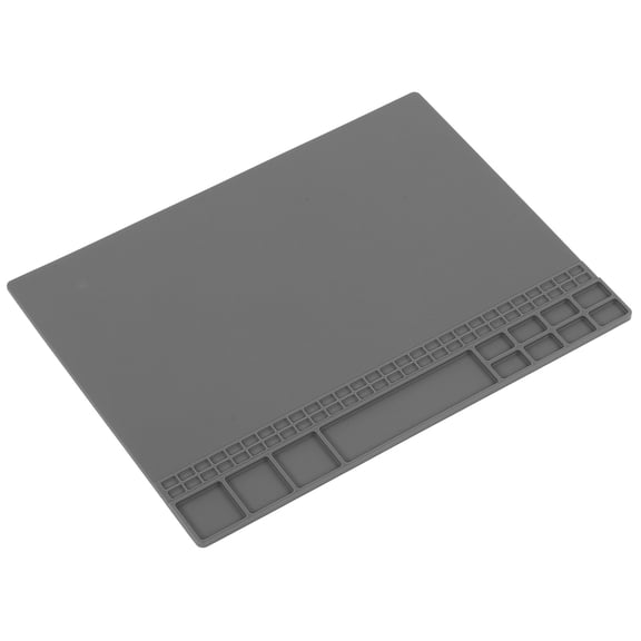 Xirurus Silicone Heat Resistant Soldering Electronic Repair Mat Maintenance Insulation Pad Non-Magnetic Anti-Slip Workbench Mat for Soldering Station Repair Rework Grey