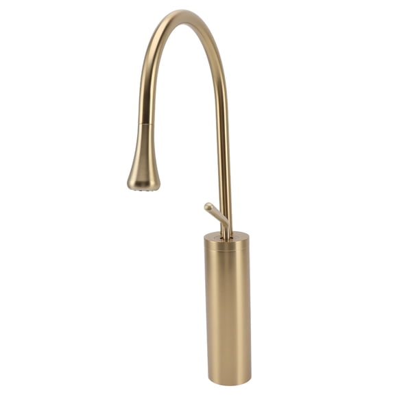 Xirurus Sink Faucet Stylish Design Convenient 360 Degree Rotation Counter Basin Water Tap, Premium Copper Dual Hose Hot And Cold Mixing Vanity Water Tap for Bathroom Home Hotel (10 inches / 25.4 cm)