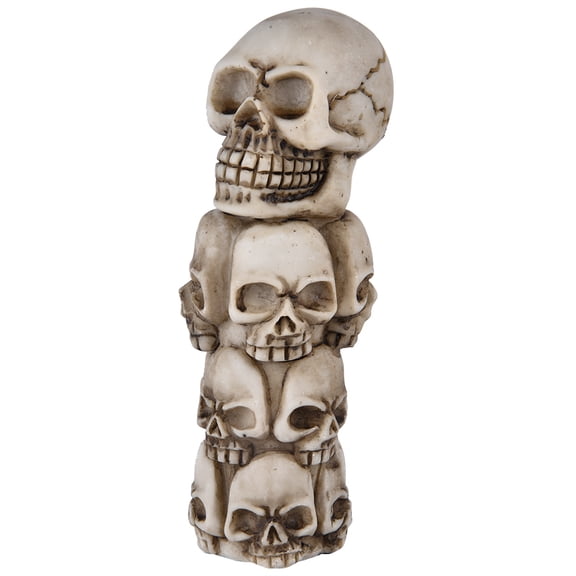 Xirurus Skeleton Skull Head Car Manual Gear Shift Knob Stick Lever Shifter, Universal Fit Auto Interior Accessory for Most Vehicles, Height 5.4 in / 13.6 cm, Includes 3 Hoses