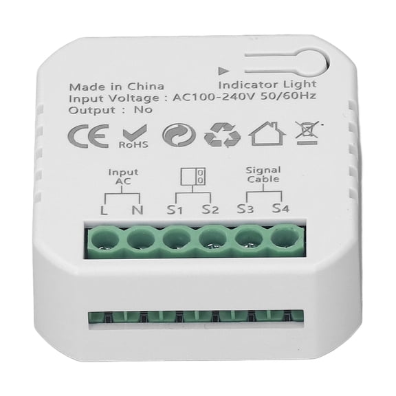 Xirurus Smart Garage Door Controller for Zigbee APP Voice Remote Control Rolling Gate Access Opener 100‑240V US Plug, 6.3 x 3.9 inches / 16 x 10 cm