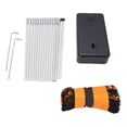 thumbnail image 1 of Xirurus Sports & Outdoors Portable Badminton Net Orange Quick Setup Freestanding Badminton Set For Beach Backyard Picnic Indoor Outdoor Family Play, 22 Pieces, 1 of 9
